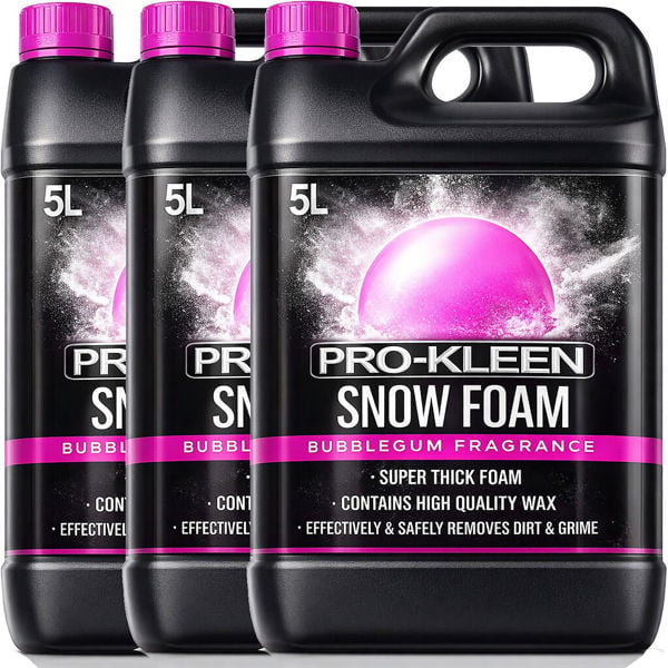 ProKleen Pro-Kleen Snow Foam - Produces Thick Foam to Remove Dirt, Grime, Grease and More 15L Bubblegum