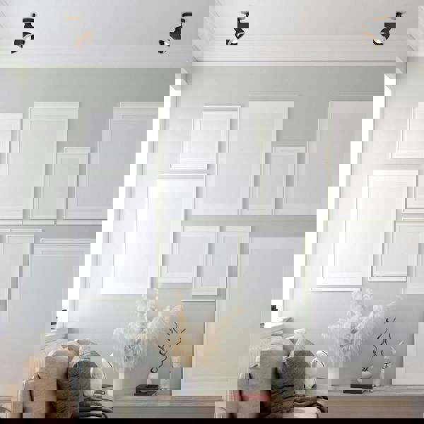 Milagro Oval Wall Lamp Hand Made White With Natural Wood