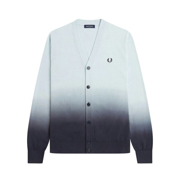 Fred Perry Mens Ombre Cardigan - Light Blue