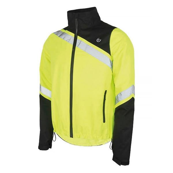 WOWOW Mens Ladies Fuji Rain Hi Vis Waterproof Cycling Yellow Jacket