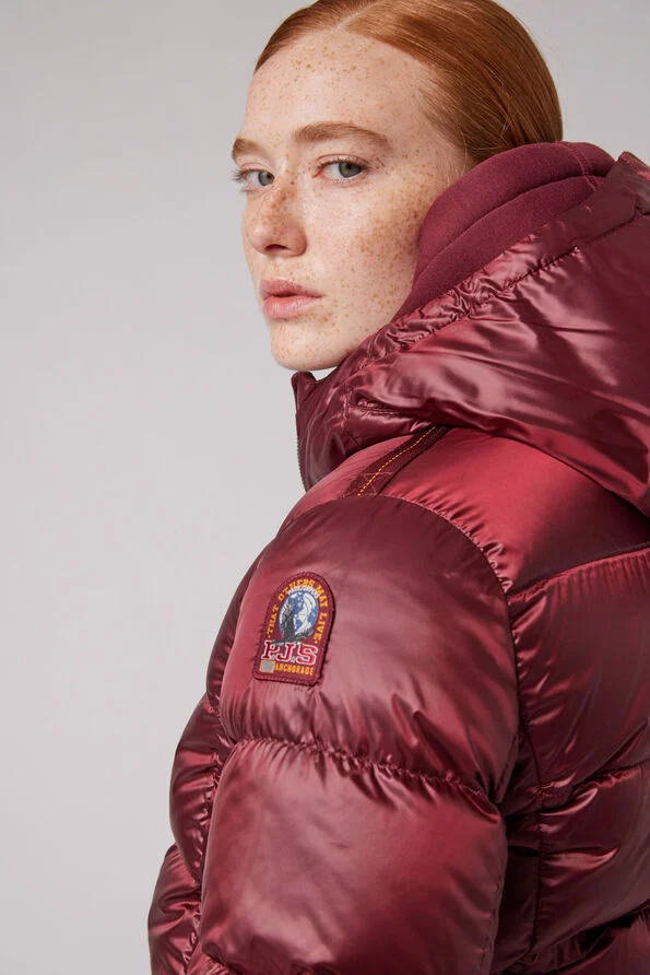 Parajumpers Leah Red Long Down Jacket