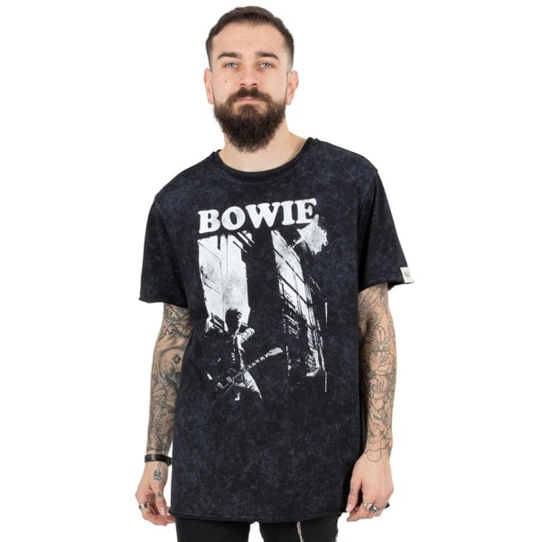 David Bowie Unisex Adult T-Shirt - Black/White