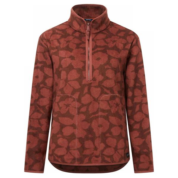 Regatta Womens/Ladies Frankie Shadow Flower Half Zip Fleece - Dark Cherry - 