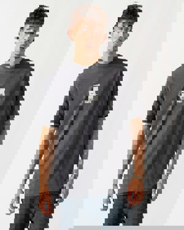 BOSS Green Tee Photoprint Mens T-Shirt - Dark Grey 027