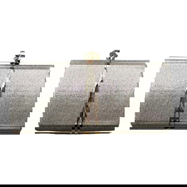 Love EMVY Midnight Luxe Clutch Evening Structured Bag with Chain