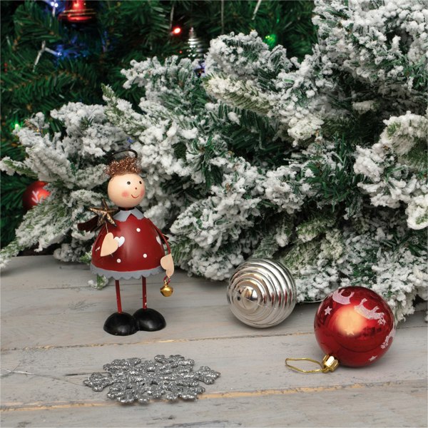 St Helens Metal & Wood Angel Red Coat