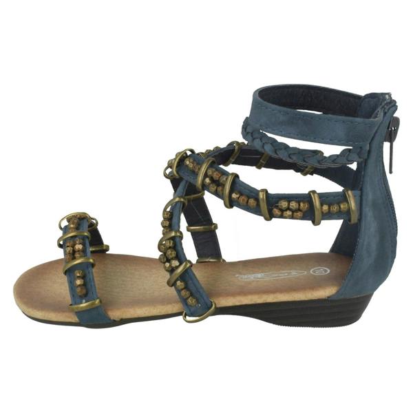 Spot On Girls Spot On Zip Up Sandals
