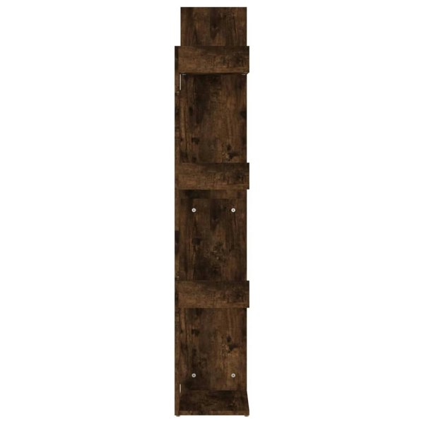 Berkfield Book Cabinet 48x25.5x140 cm Smoked Oak Engineered Wood