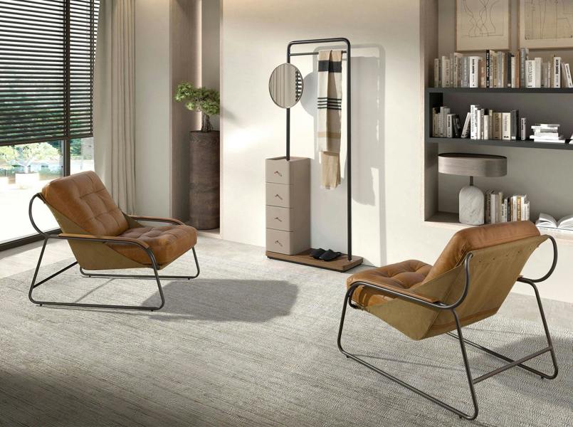 Angel Cerdá Brown Leather Armchair 5155