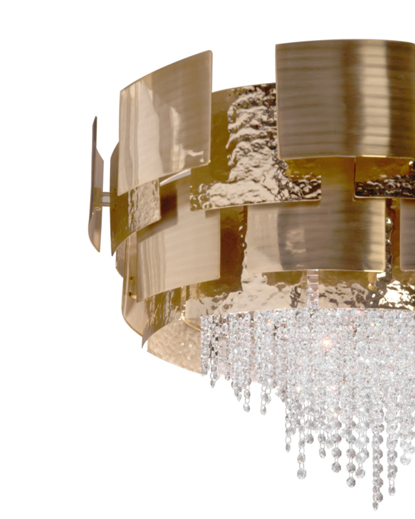 Castro Lighting Swarovski Crystal Round Aphrodite Suspension Light