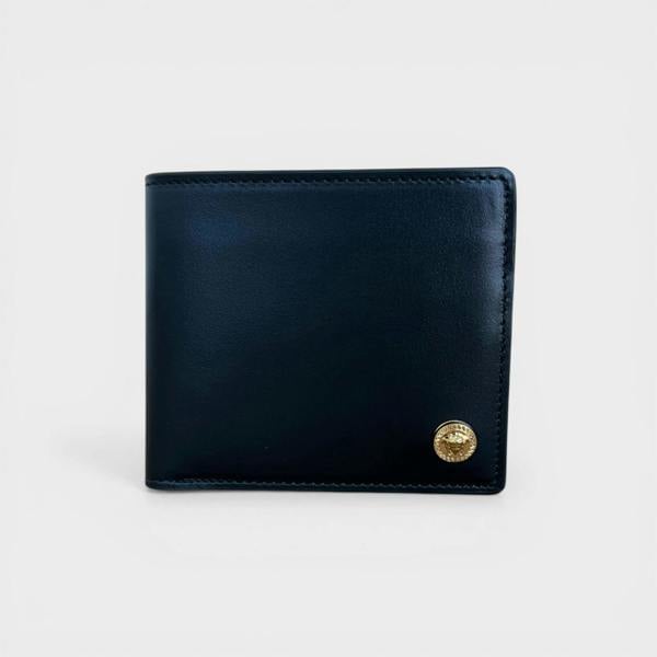 Versace Medusa Head Bifold Wallet Leather Black