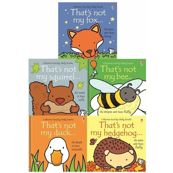 Thats Not My Wildlife 5 Books Set (Touchy-Feely Board Books) Fox, Squirrel, Bee, Duck, Hedgehog