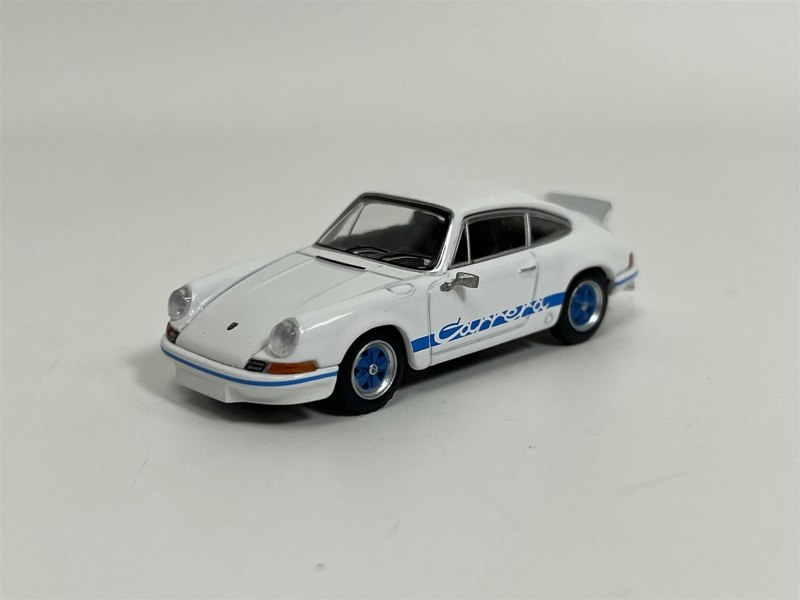 Mini GT Porsche 911 Carrera RS 2.7 Grand Prix White With Blue Livery 1:64 Mini GT MGT00715L