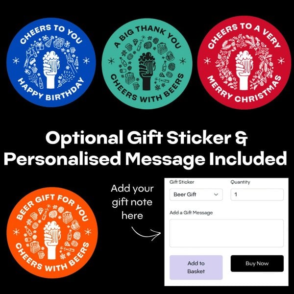 QWERTY Beer Box Lager Birthday Hamper