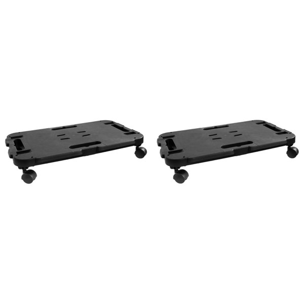 Berkfield Transport Trolleys 2 pcs Black Polypropylene 200 kg