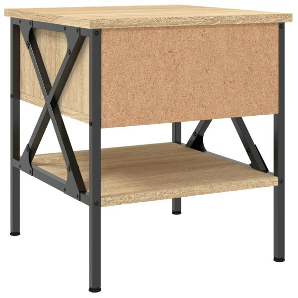 Berkfield Bedside Table Sonoma Oak 40x42x45 cm Engineered Wood