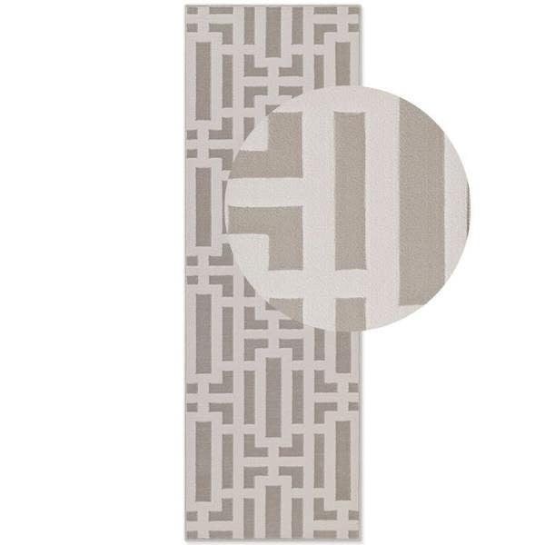 Hanse Home Perles Shortpile Cream Rug – Modern Geometric