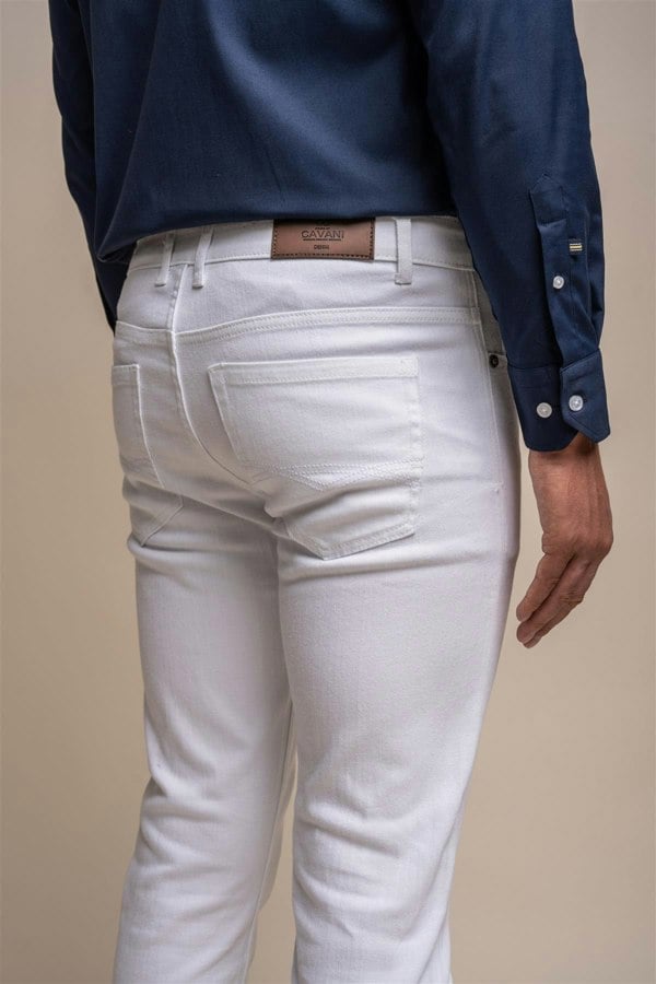 House of Cavani Milano White Jeans