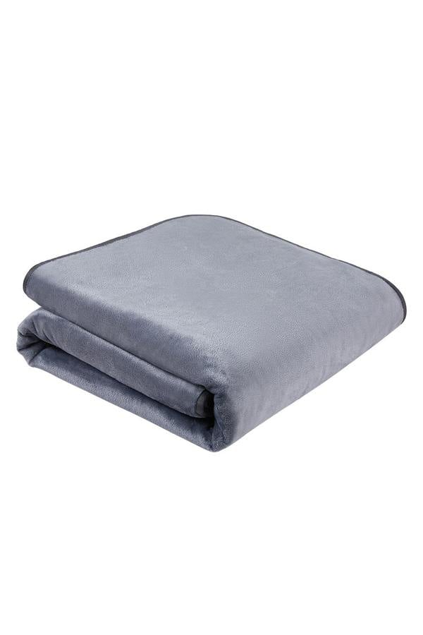 Living and Home 120cm x 100cm Grey Premium Waterproof Pets Blanket for Bed, Sofa