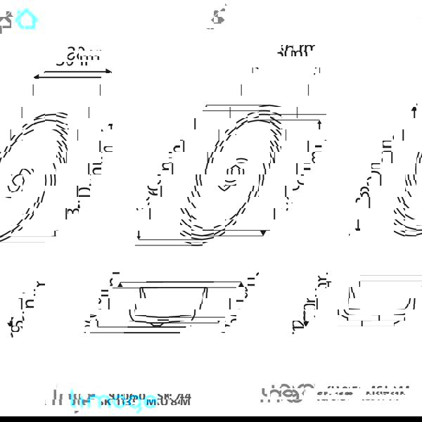 7844 ceramic vert round countertop basin in marble effect