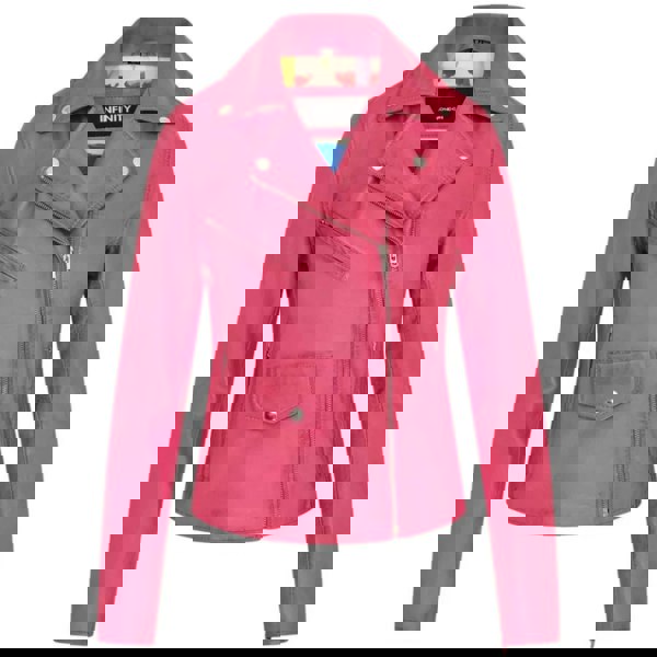 Leather Company Women's Real Leather Brando Style Biker Jacket