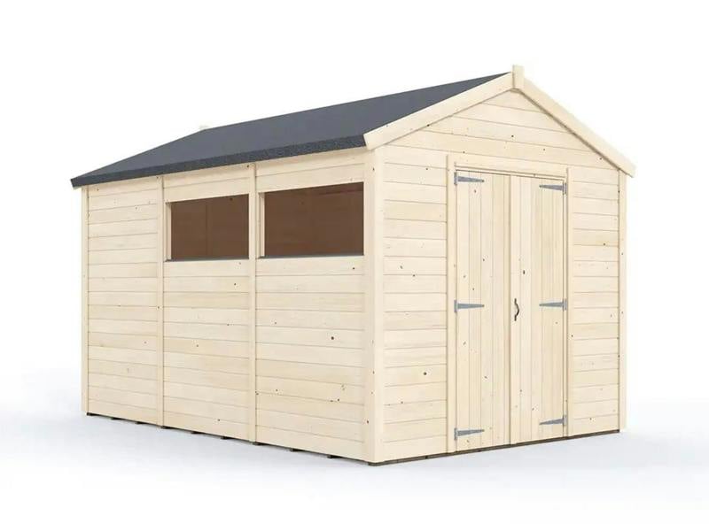 Dunster House Overlord Modular Apex Shed  W8' x D12' / W2.4m x D3.6m