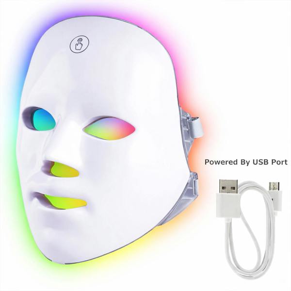Dragodirect 7 Colour LED Facial Mask USB Rechargeable Skin Care Device