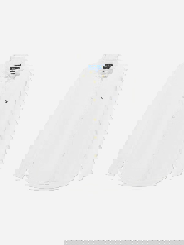 Ralph Lauren Kids Boys Slim Fit Oxford Shirt in White