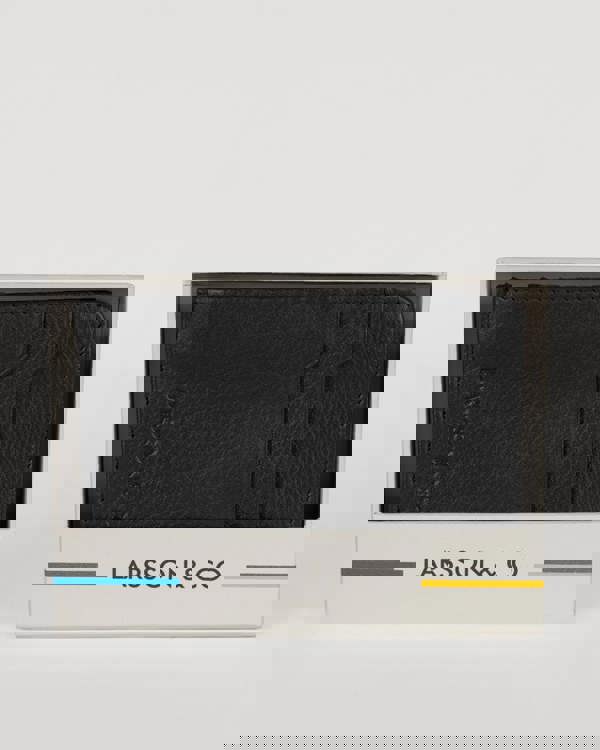 Larsson & Co Card Holder With Zipped Pocket & Embossed Branding