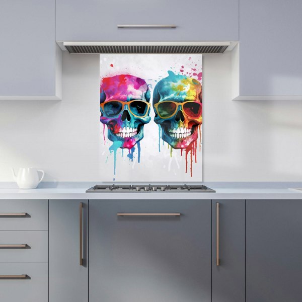 Warren Reed - Designer Splashart Happy Skeletons Kitchen Splashback