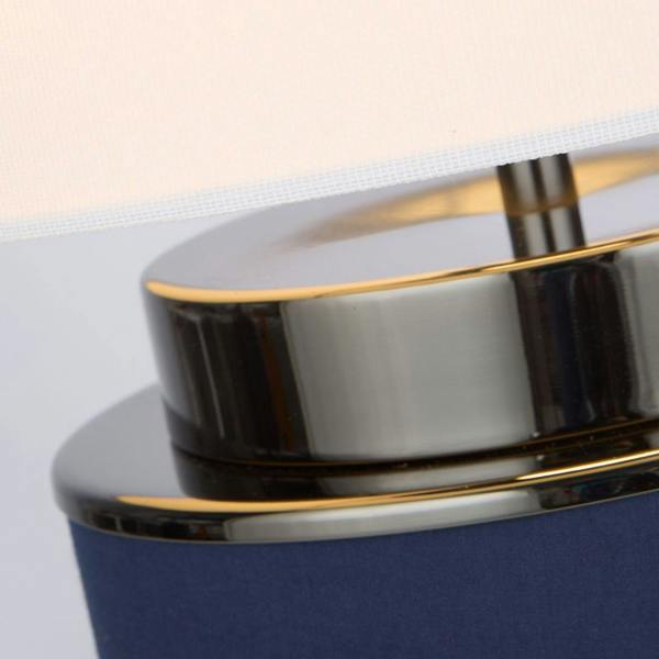 Pagazzi Lighting Marriot Navy & Black Nickel Table Lamp