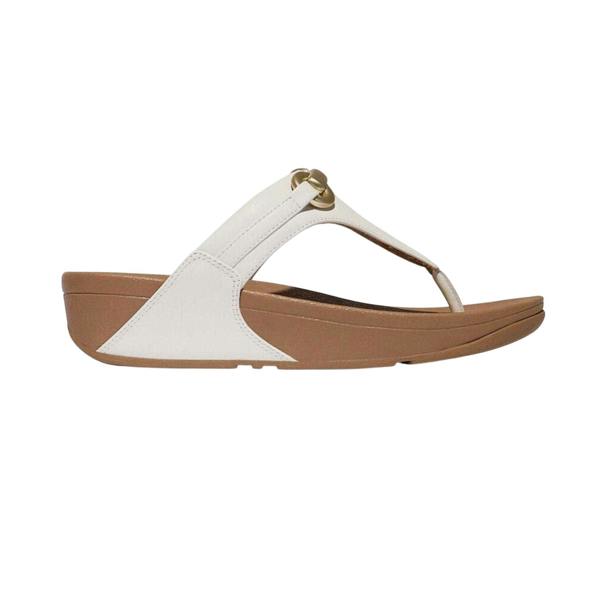 Fit Flop Womens/Ladies Leather Snaffle Standard Sandals - White - 