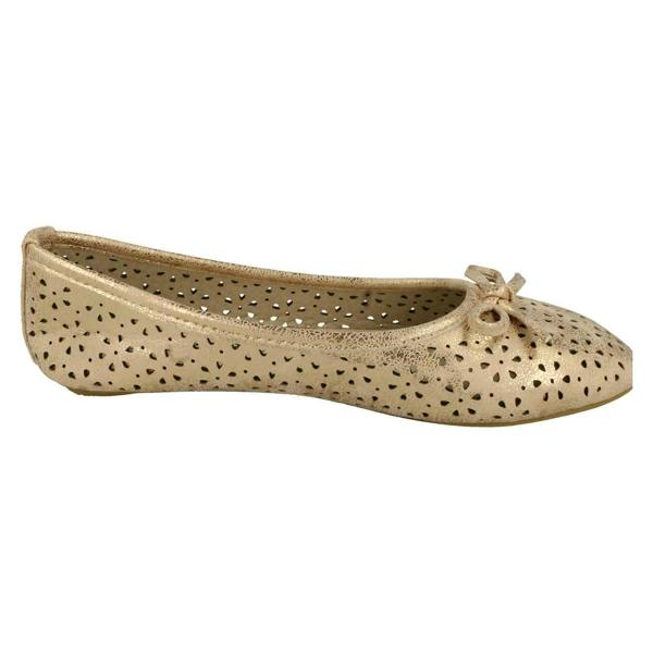 Spot On Girls Spot On Cut Out Detail Ballerina Flats