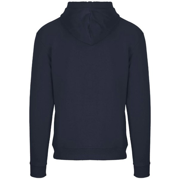 Aquascutum London Embossed Signature Logo Zip-Up Hoodie - Navy Blue