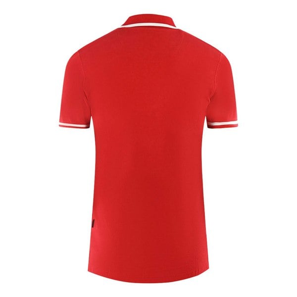 Aquascutum London Embroidered Badge Polo Shirt - Red