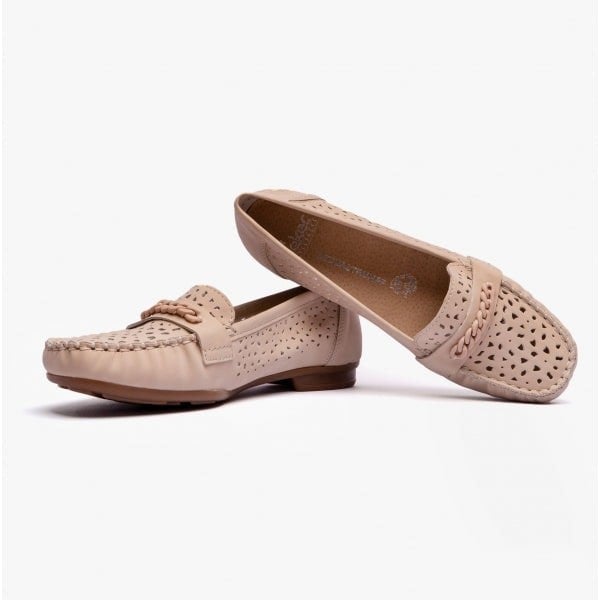 Rieker 40068-60 Womens Shoes - Beige