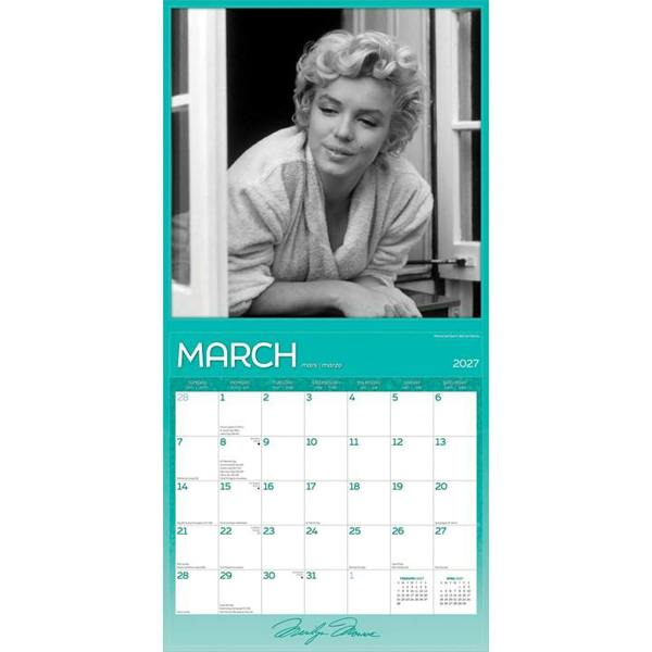 Marilyn Monroe Faces Calendar 2027, Wall Calendars, Month To View, Entertainment, Gift