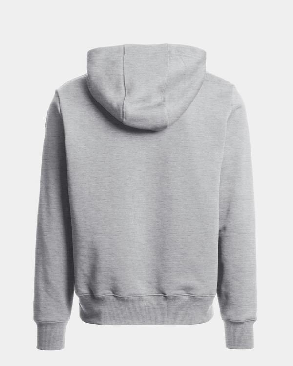 Parajumpers Everest Mens Hoodie - Ash Grey Melange 608, back