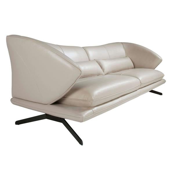 Angel Cerdá Taupe grey leather sofa 6145/6146