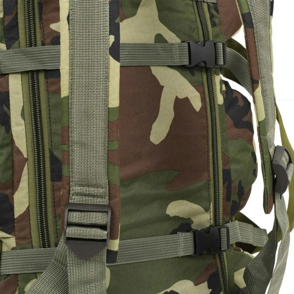Berkfield 3-in-1 Army-Style Duffel Bag 90 L Camouflage