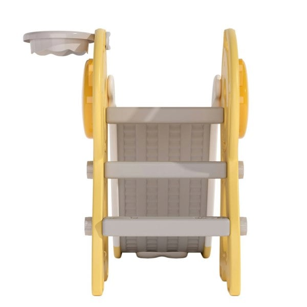 Toddler Slide with Basketball Hoop for Indoor Outdoor Swing & Slide Living and Home