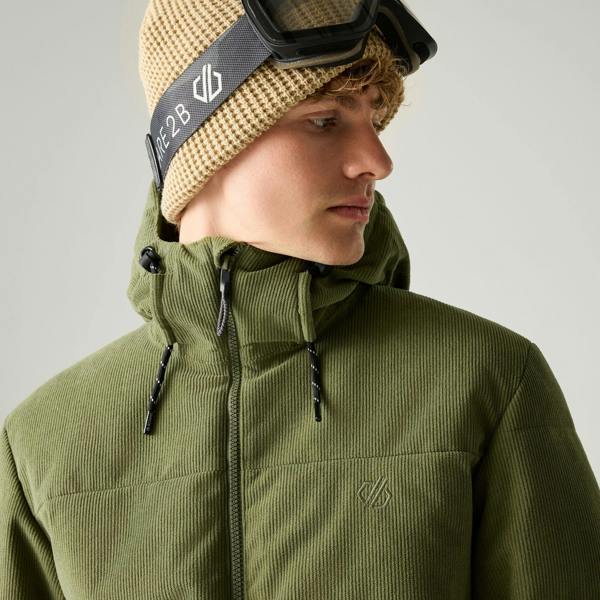 Regatta Mens Corded Ski Jacket - Martini Olive - 