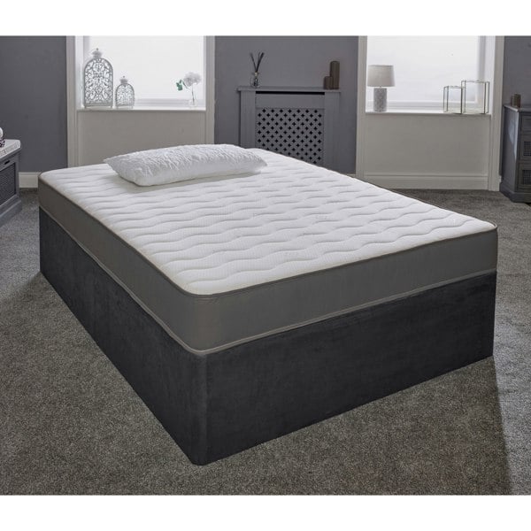 eXtreme Comfort Cooltouch Essentials Wave Grey Hybrid Spring & Memory Foam Mattress