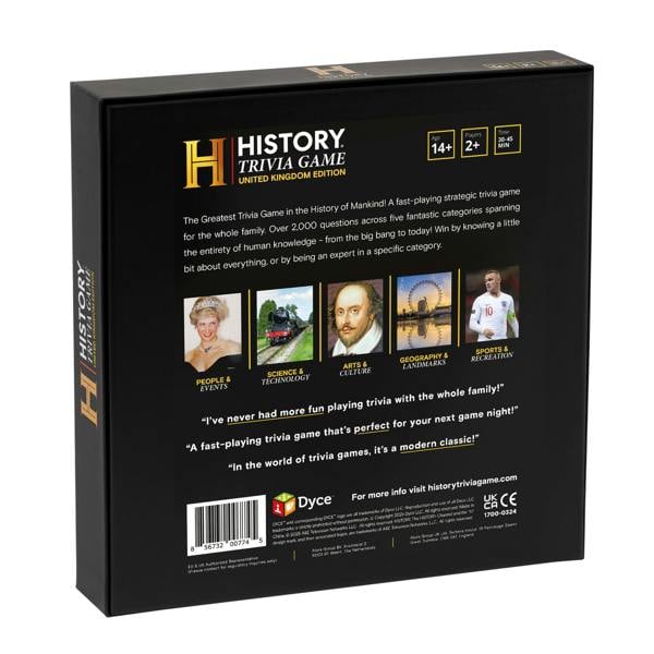 Dyce Games History Trivia Game - UK Edition