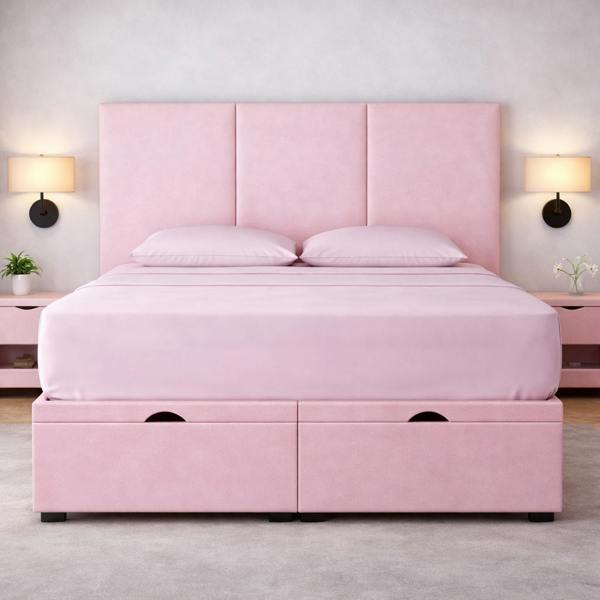 Great British Beds Three Panel Divan Ottoman Bed