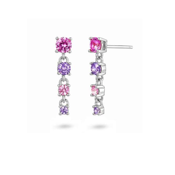 Gold Trip Long Multi Gemstone Drop Earrings