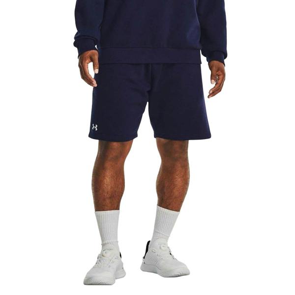 Under Armour Mens Rival Cotton Blend Shorts - Midnight Navy - 