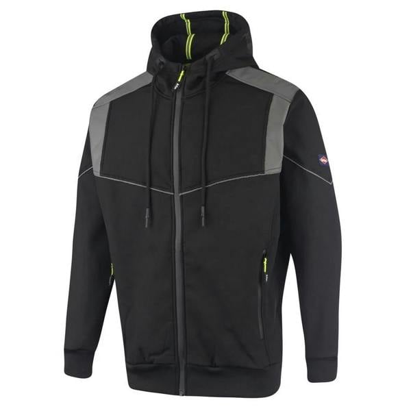 Lee Cooper Mens Reflective Hooded Jacket - Black - 