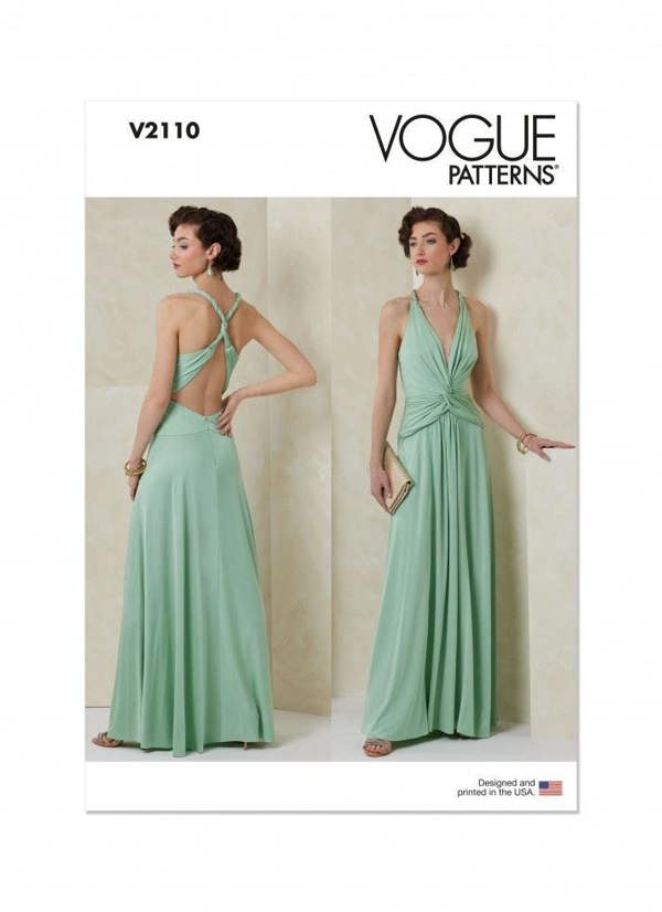 Vogue Sewing Pattern 2110, Dresses for Women, Y5 (18-20-22-24-26) - Advanced