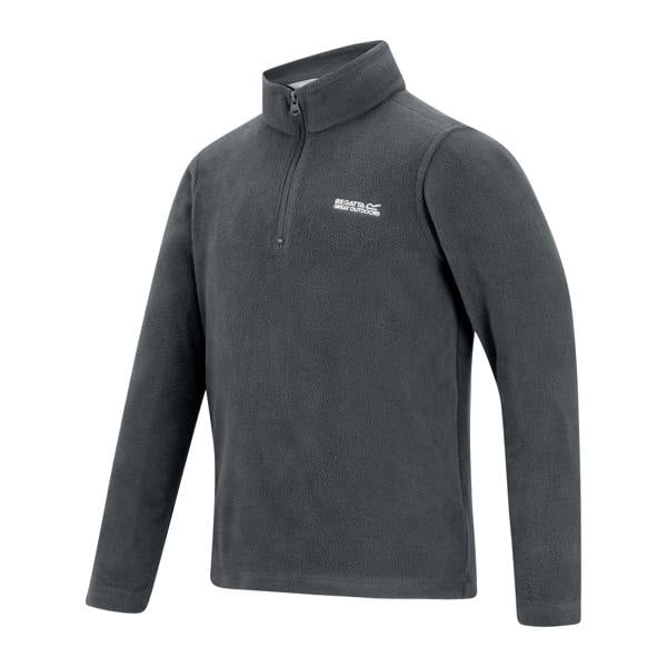 Regatta Great Outdoors Childrens/Kids Hot Shot II Half Zip Fleece Top - Dark Storm - 